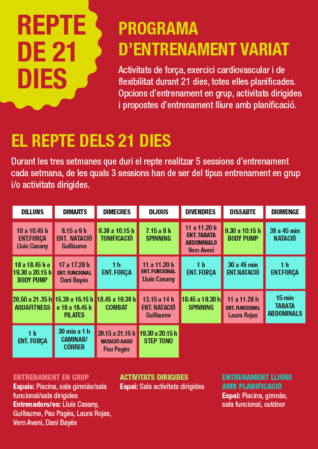 Repte 21 dies: força, energia i vitalitat